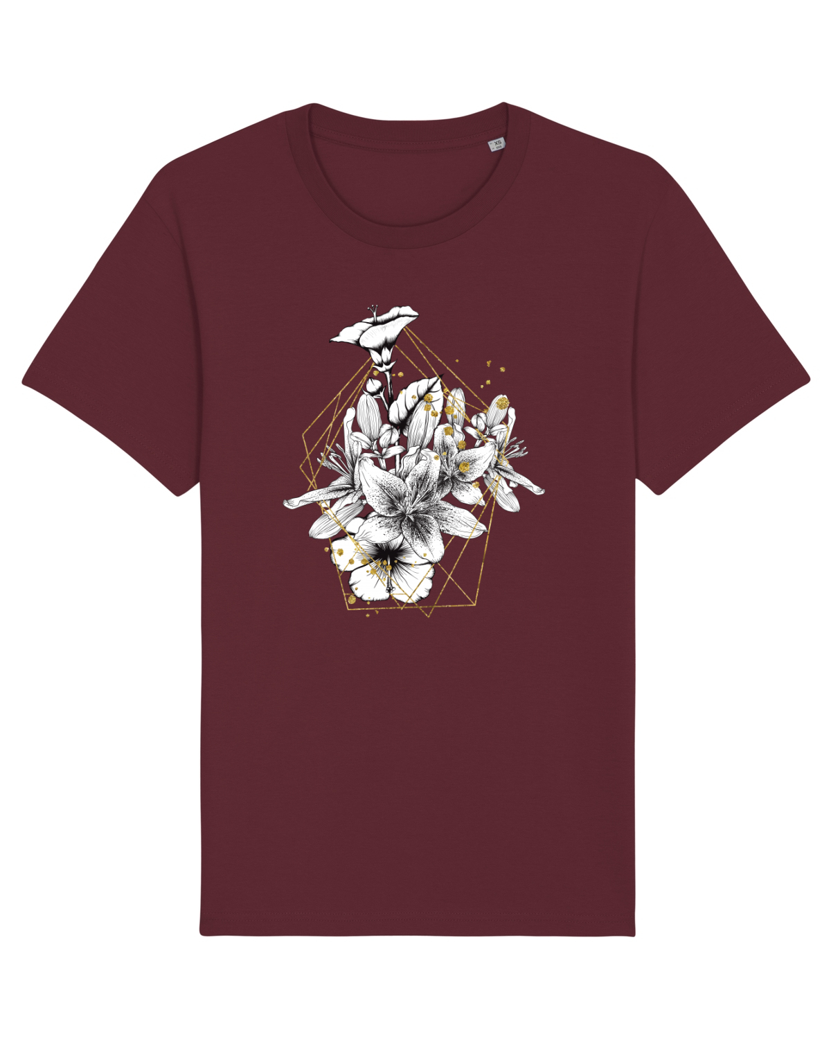 Tricou mânecă scurtă Unisex Rocker Burgundy