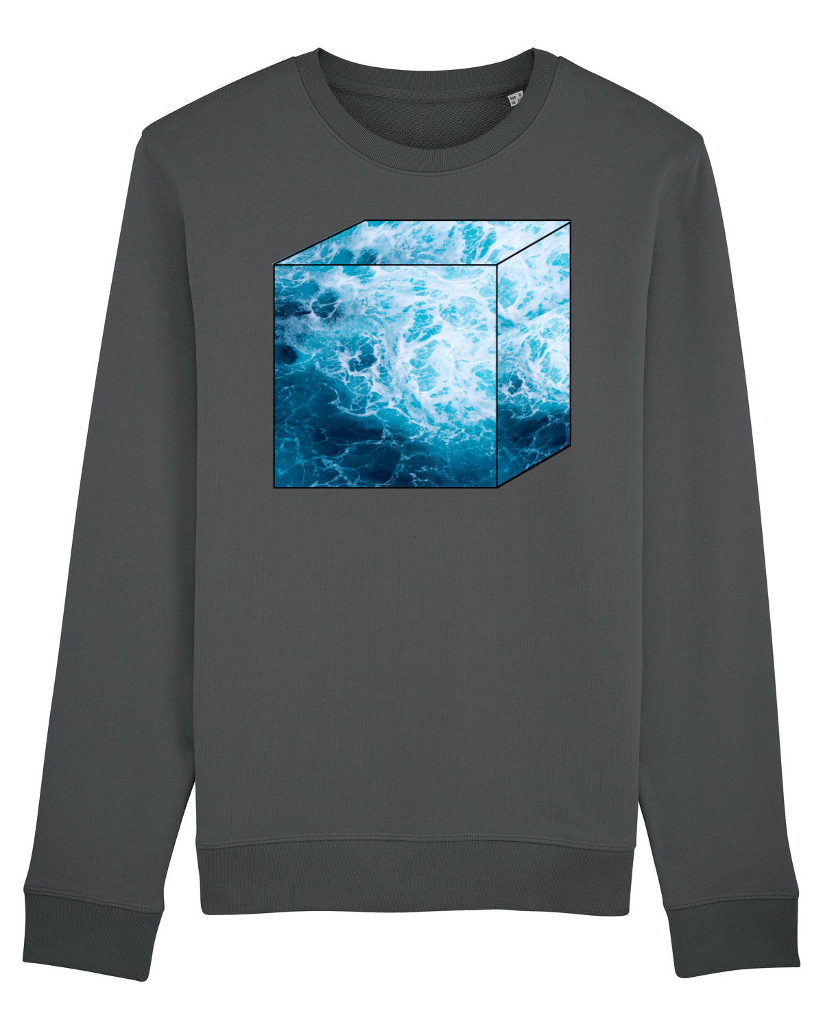Bluză mânecă lungă Unisex Rise Anthracite