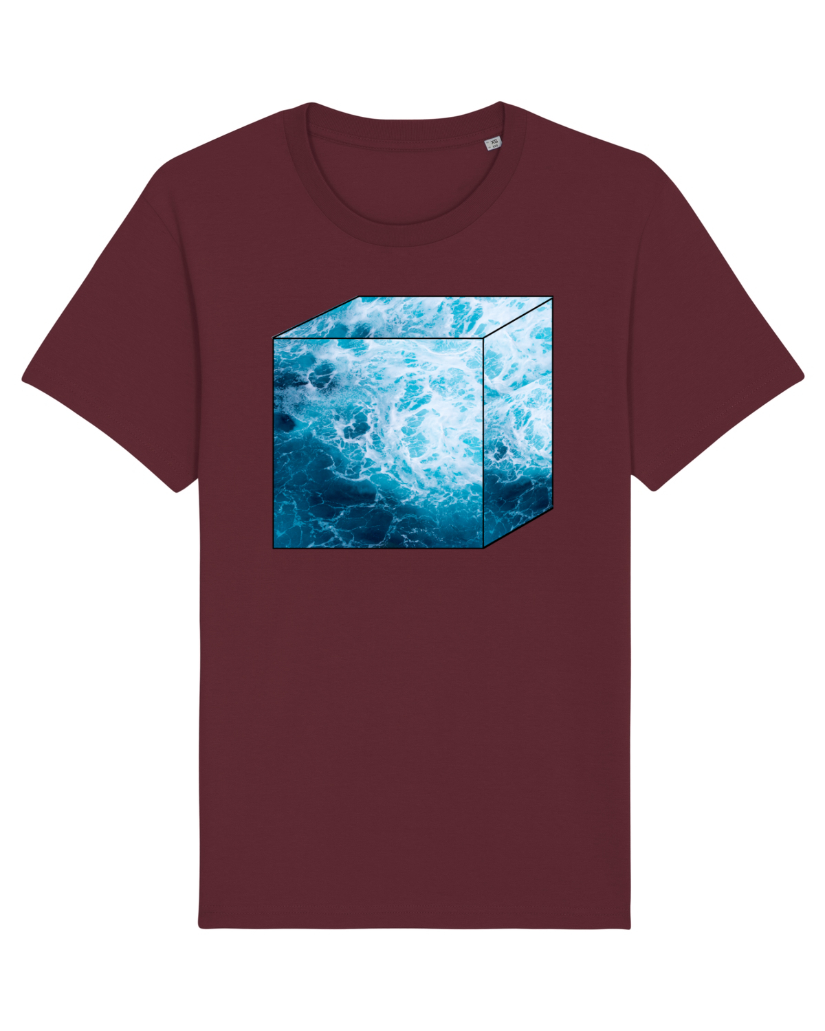 Tricou mânecă scurtă Unisex Rocker Burgundy