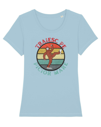 Funny Bigfoot Sky Blue