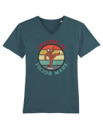 Funny Bigfoot Tricou mânecă scurtă guler V Bărbat Presenter
