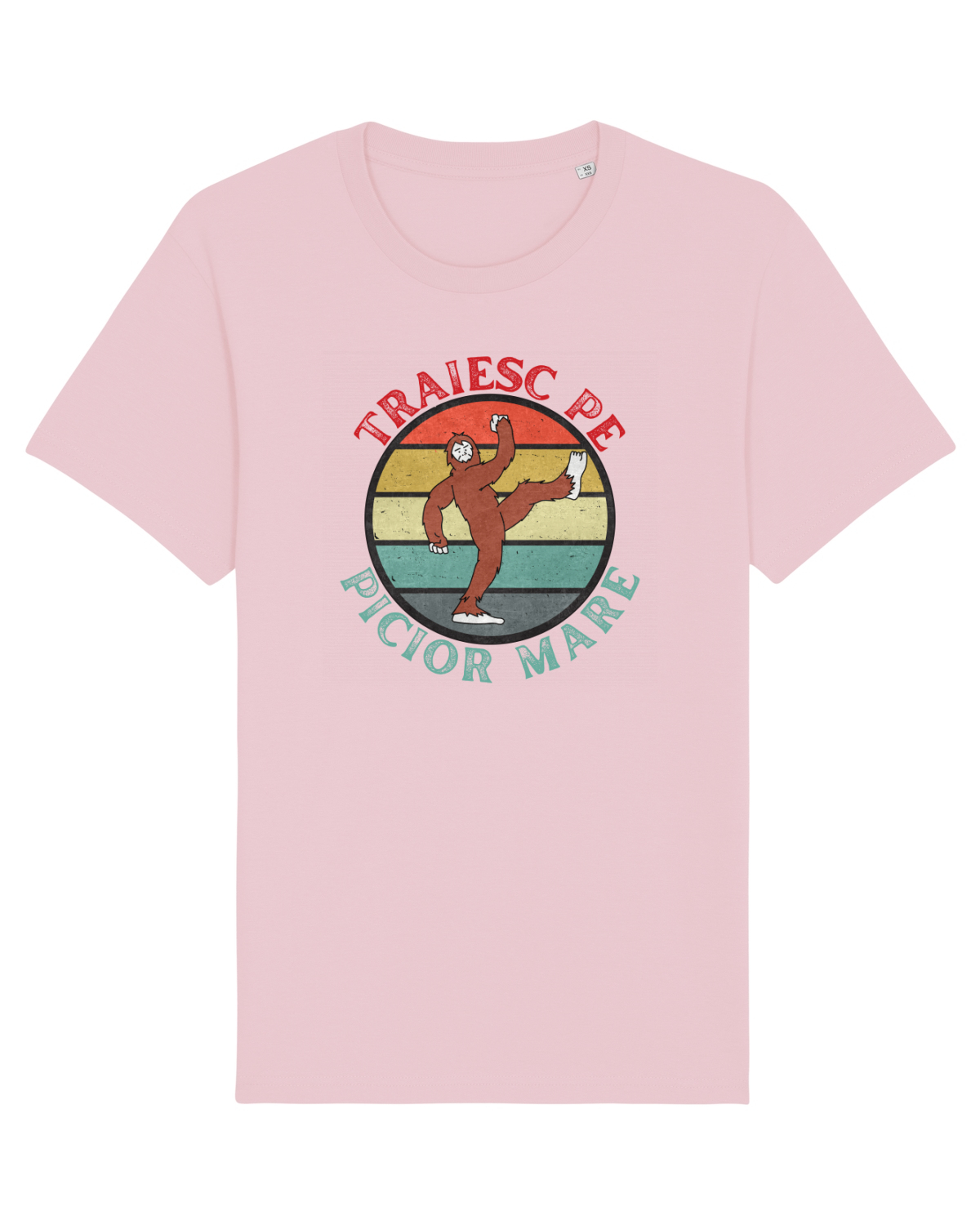 Tricou mânecă scurtă Unisex Rocker Cotton Pink