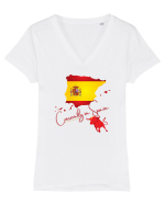 Currently in Spain Tricou mânecă scurtă guler V Damă Evoker