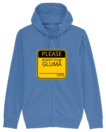 Please intert your glumă - sign Bright Blue