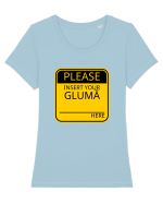 Please intert your glumă - sign Tricou mânecă scurtă guler larg fitted Damă Expresser
