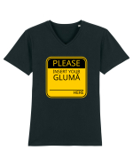 Please intert your glumă - sign Tricou mânecă scurtă guler V Bărbat Presenter