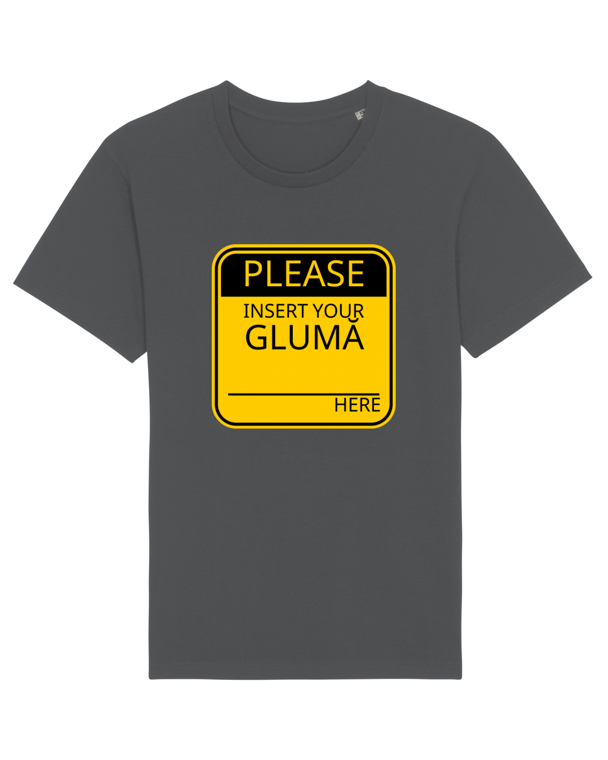 Tricou mânecă scurtă Unisex Rocker Anthracite