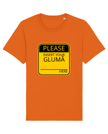 Please intert your glumă - sign Bright Orange