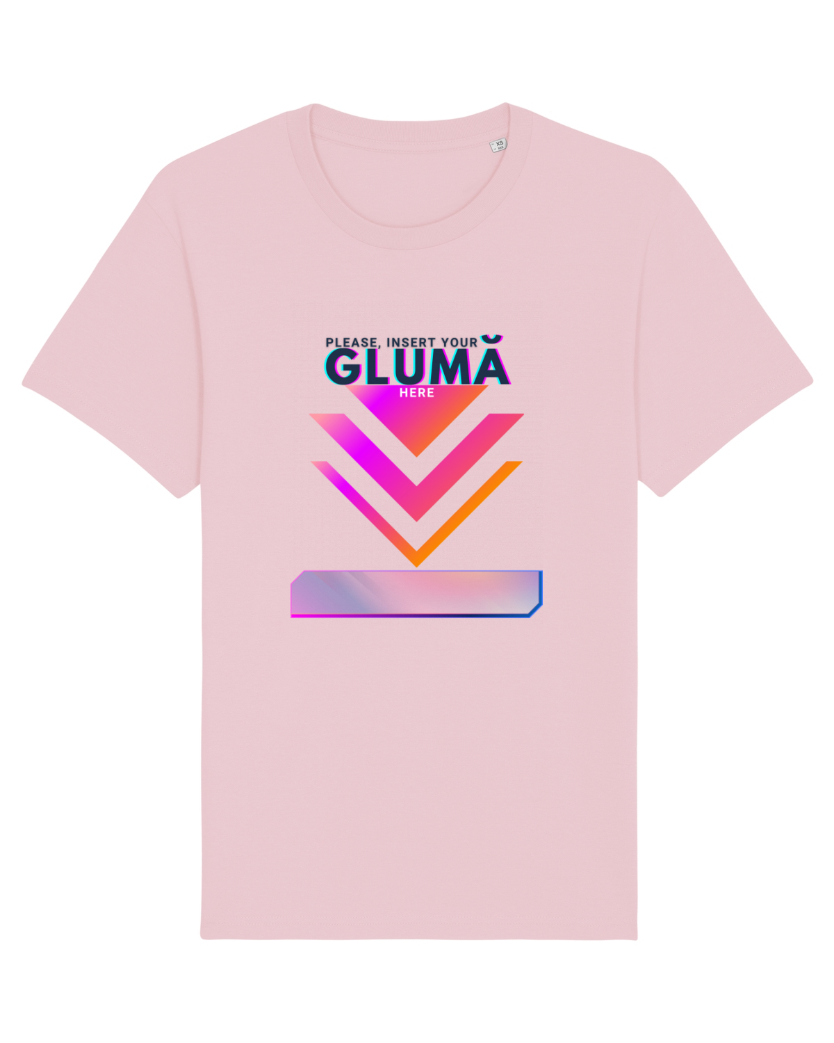 Tricou mânecă scurtă Unisex Rocker Cotton Pink