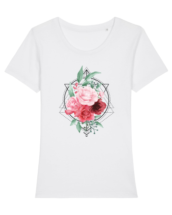 Floral Trandafiri White