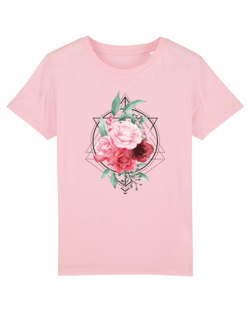 Floral Trandafiri Cotton Pink