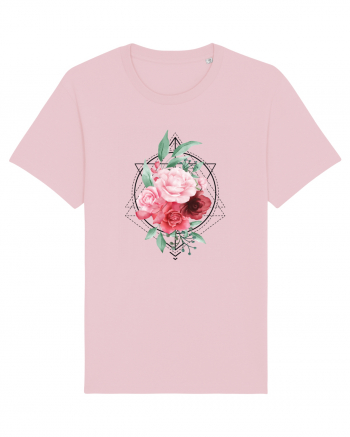 Floral Trandafiri Cotton Pink