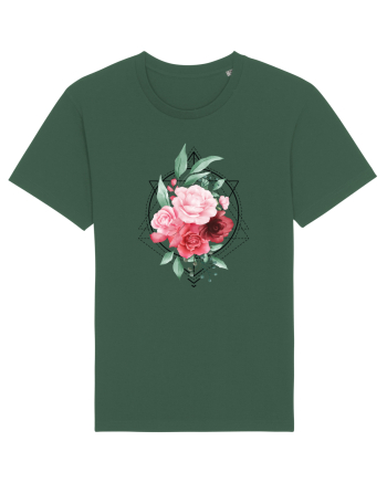 Floral Trandafiri Bottle Green