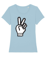 Speranta moare penultima Tricou mânecă scurtă guler larg fitted Damă Expresser