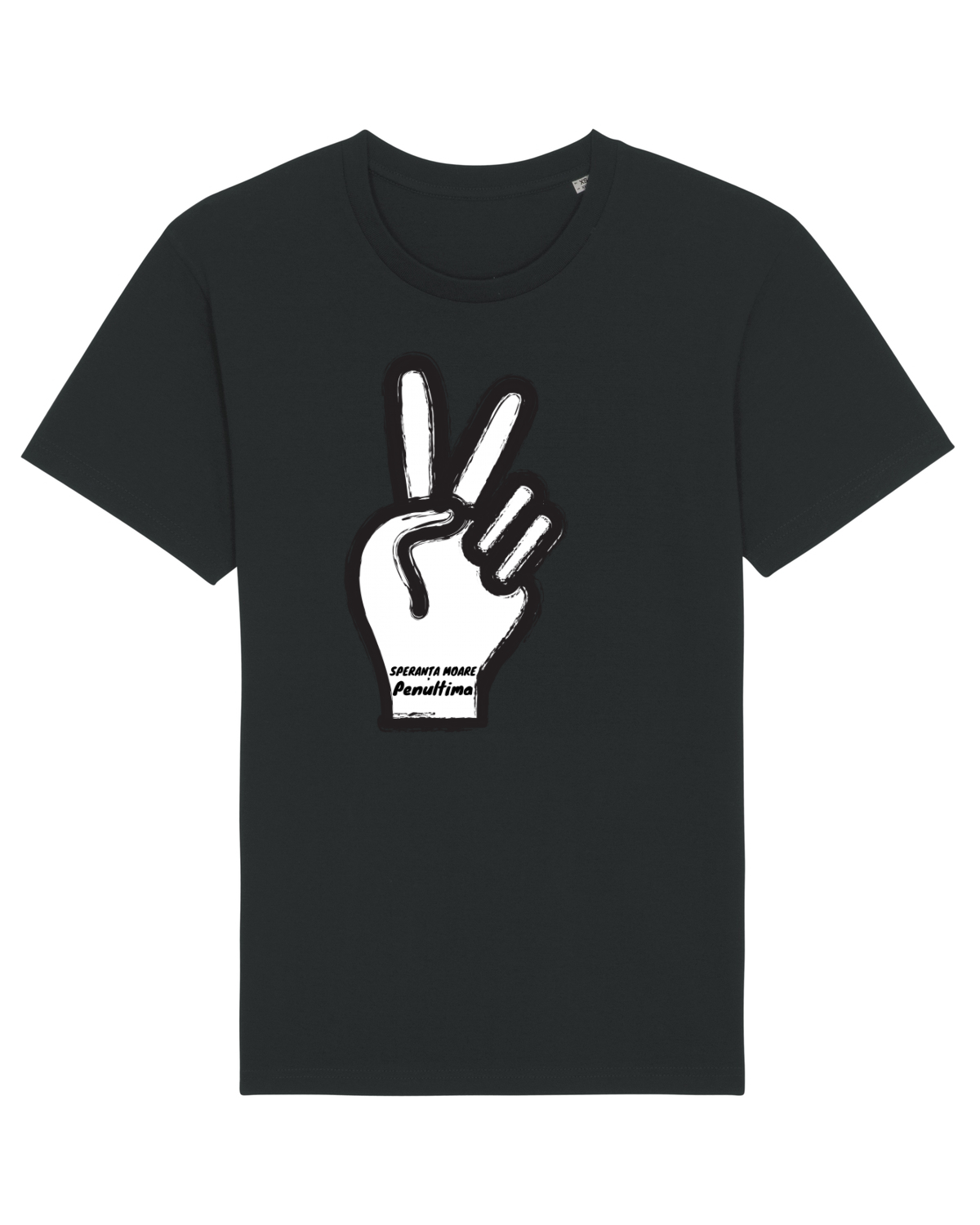 Tricou mânecă scurtă Unisex Rocker Black