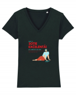 Sunt o soție excelentă!!!! Tricou mânecă scurtă guler V Damă Evoker