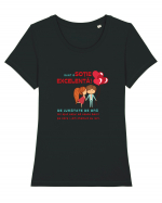 Sunt o soție excelentă!!! Tricou mânecă scurtă guler larg fitted Damă Expresser