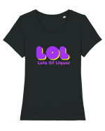 LOL Tricou mânecă scurtă guler larg fitted Damă Expresser