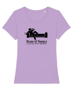 Beau și fumez Tricou mânecă scurtă guler larg fitted Damă Expresser