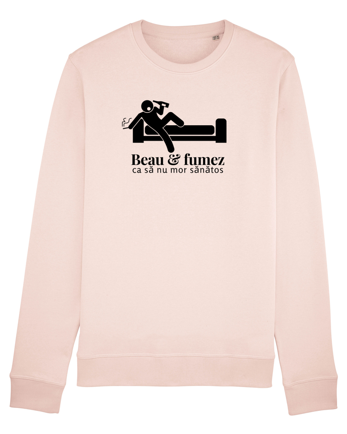 Bluză mânecă lungă Unisex Rise Candy Pink