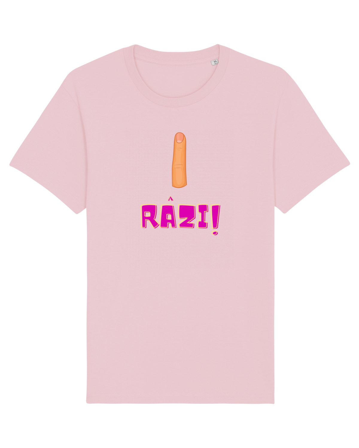 Tricou mânecă scurtă Unisex Rocker Cotton Pink