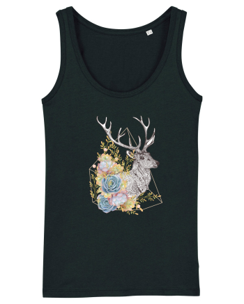 Floral cu Cerb Black