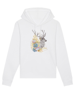 Floral cu Cerb Hanorac Unisex Drummer