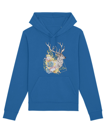 Floral cu Cerb Royal Blue