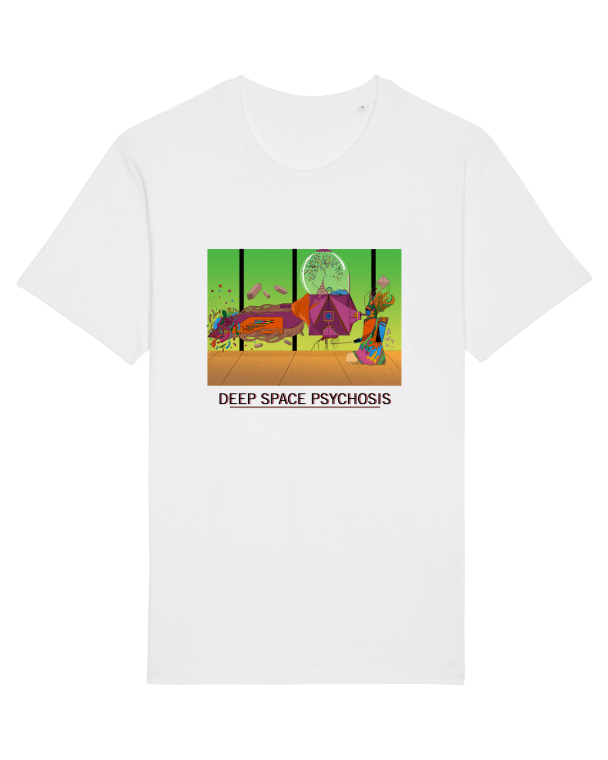 Tricou mânecă scurtă Unisex Rocker White