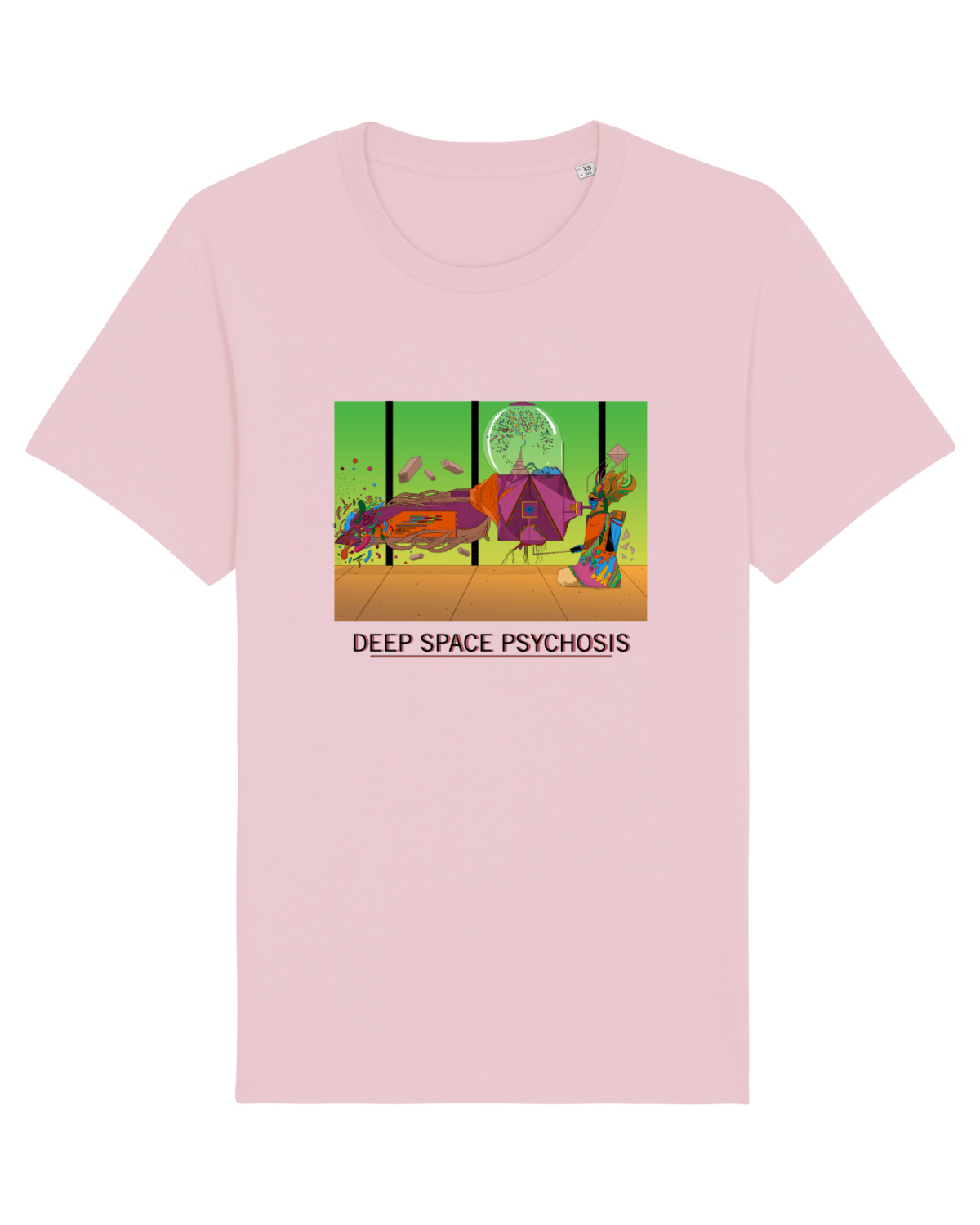 Tricou mânecă scurtă Unisex Rocker Cotton Pink