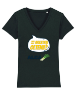 Alcapraz Tricou mânecă scurtă guler V Damă Evoker