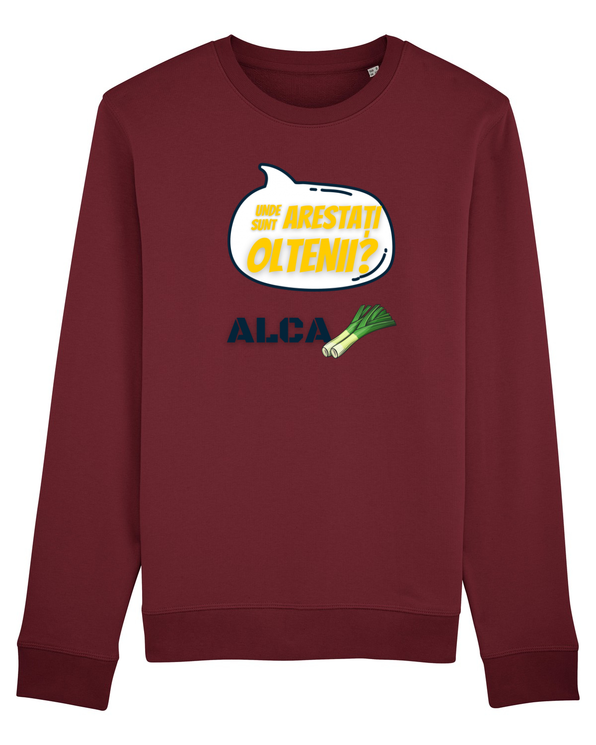 Bluză mânecă lungă Unisex Rise Burgundy