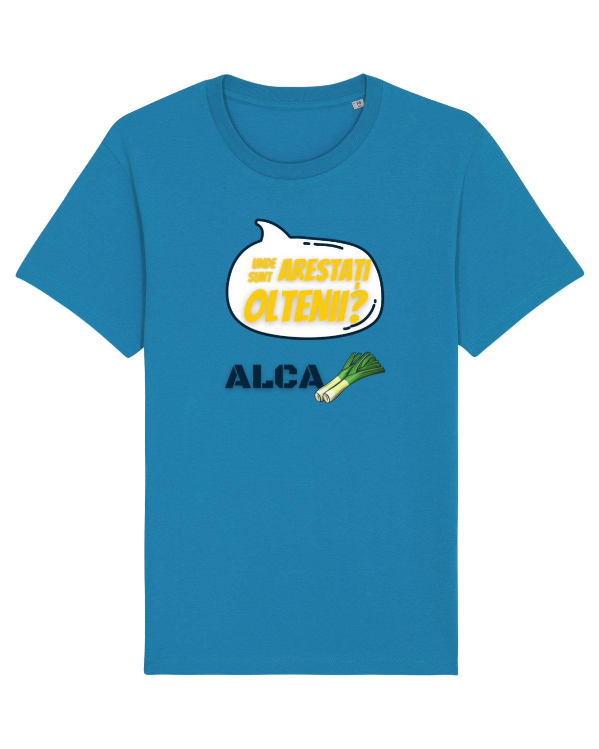 Tricou mânecă scurtă Unisex Rocker Azur