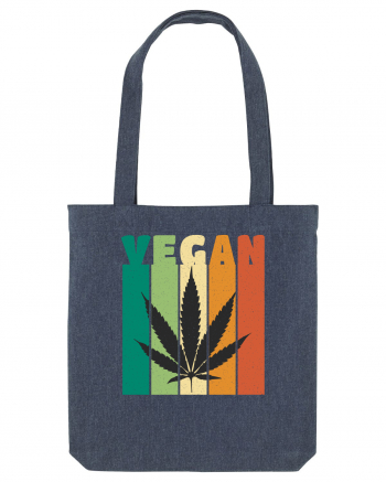 Vegan Weed Vintage Colors Midnight Blue