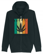 Vegan Weed Vintage Colors Hanorac cu fermoar Unisex Connector