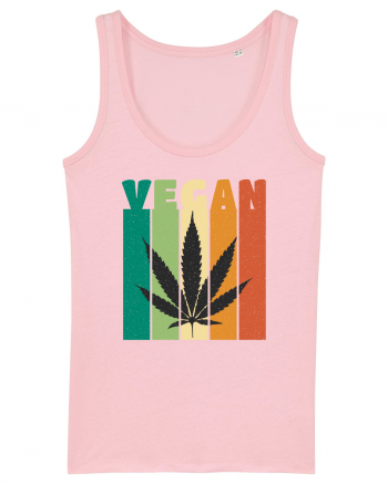 Vegan Weed Vintage Colors Cotton Pink