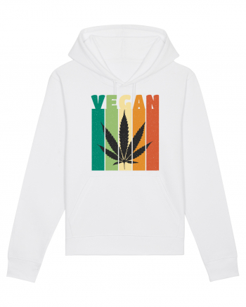 Vegan Weed Vintage Colors White