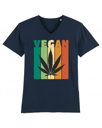 Vegan Weed Vintage Colors French Navy