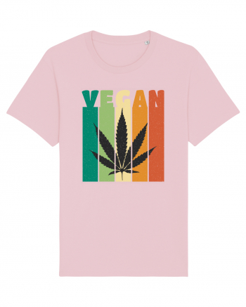 Vegan Weed Vintage Colors Cotton Pink