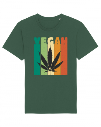 Vegan Weed Vintage Colors Bottle Green