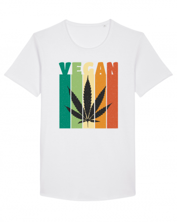 Vegan Weed Vintage Colors White