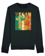 Vegan Vintage Weed Leaves Bluză mânecă lungă Unisex Rise