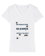 Am rămas fără gloanțe Tricou mânecă scurtă guler V Damă Evoker