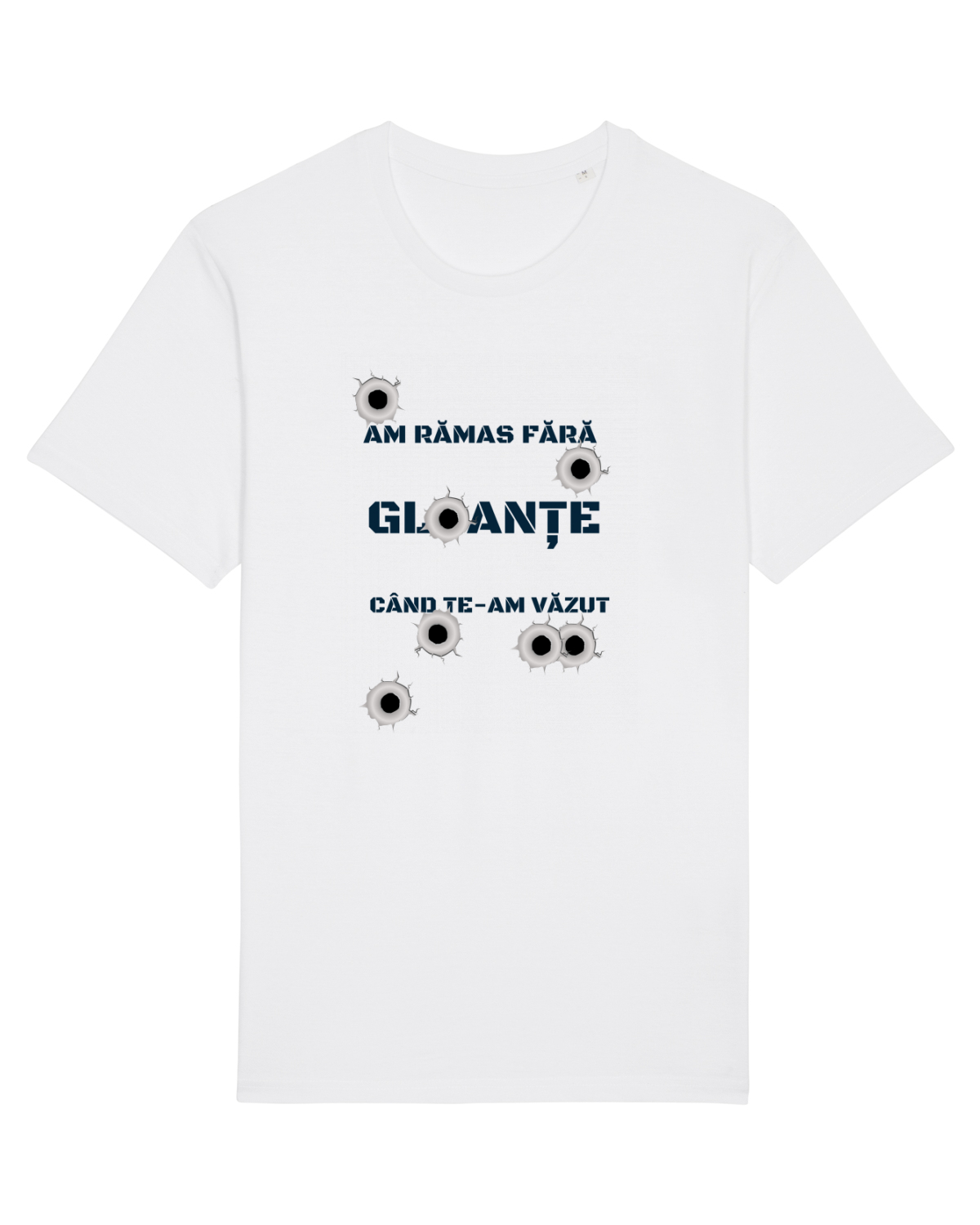 Tricou mânecă scurtă Unisex Rocker White