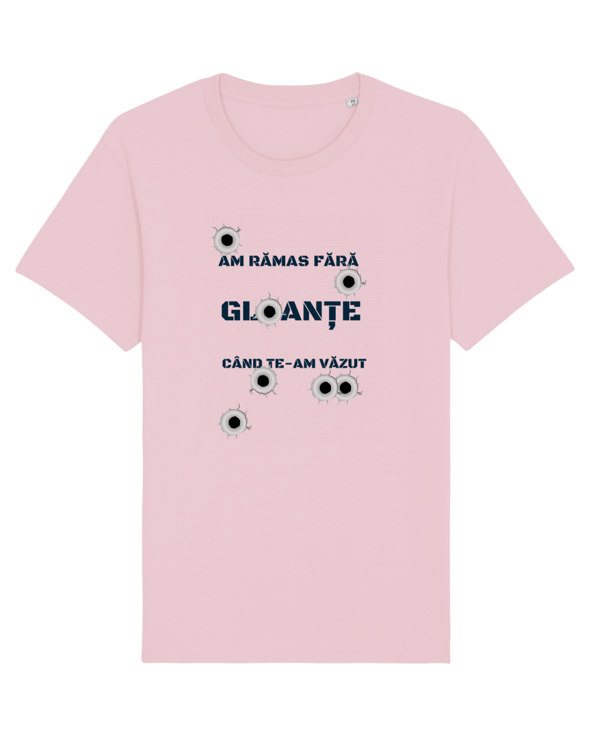 Tricou mânecă scurtă Unisex Rocker Cotton Pink