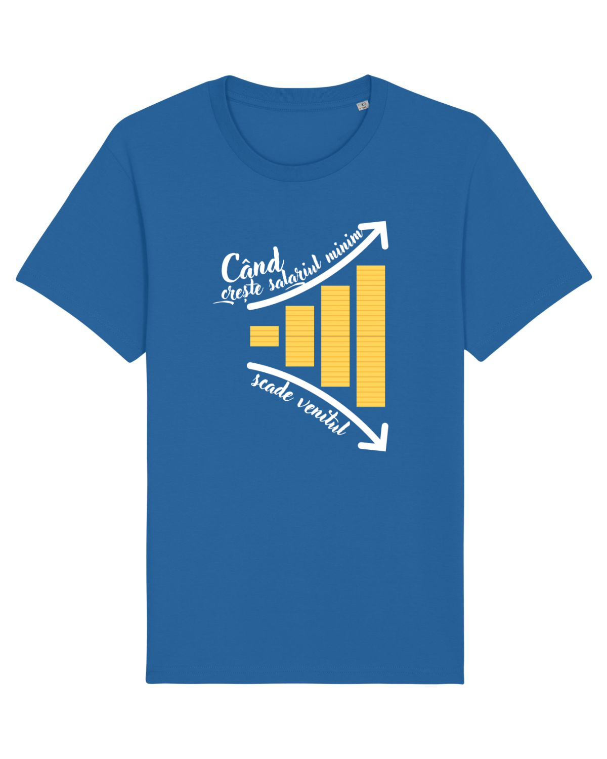 Tricou mânecă scurtă Unisex Rocker Royal Blue