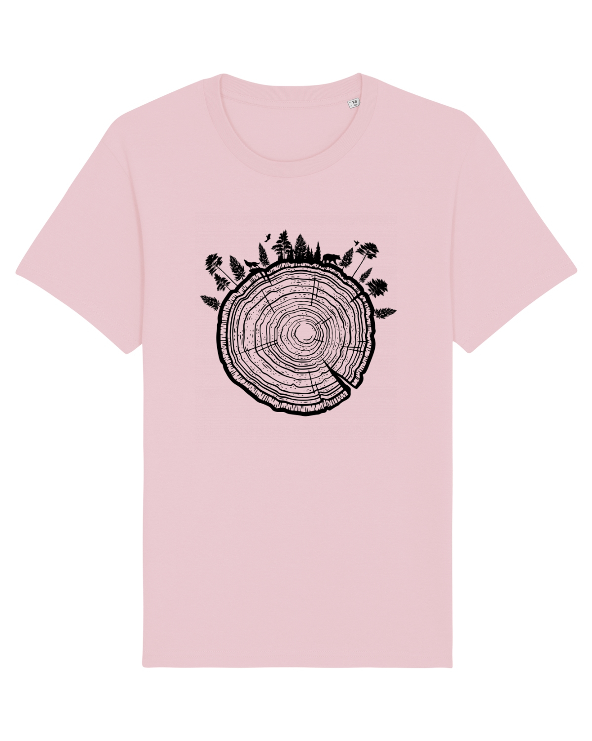 Tricou mânecă scurtă Unisex Rocker Cotton Pink