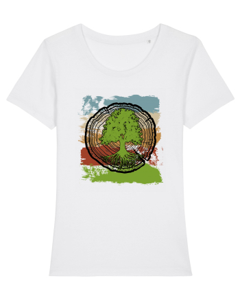 Vintage Life Tree White