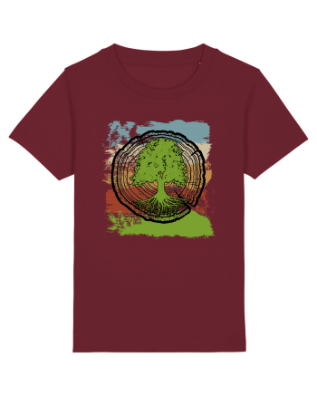 Vintage Life Tree Burgundy