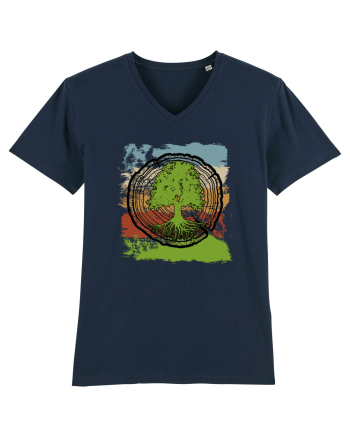 Vintage Life Tree French Navy